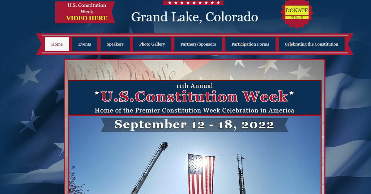 U.S. Constitution Week In Grand Lake September 12 Through 18 The Kim