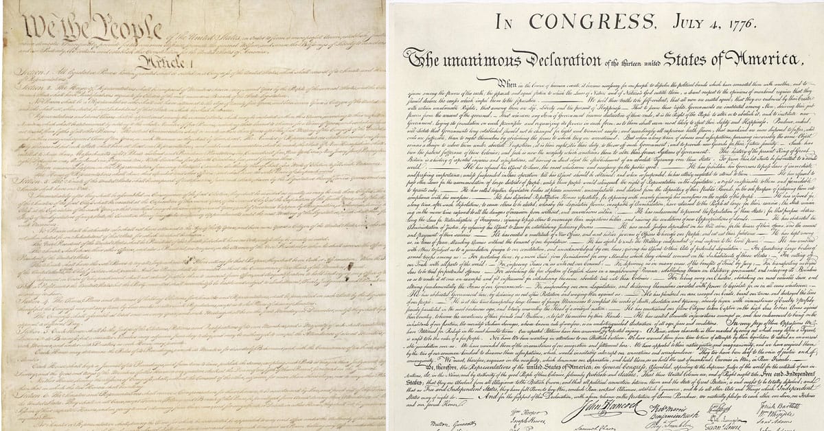 The Declaration of Independence vs. the U.S. Constitution