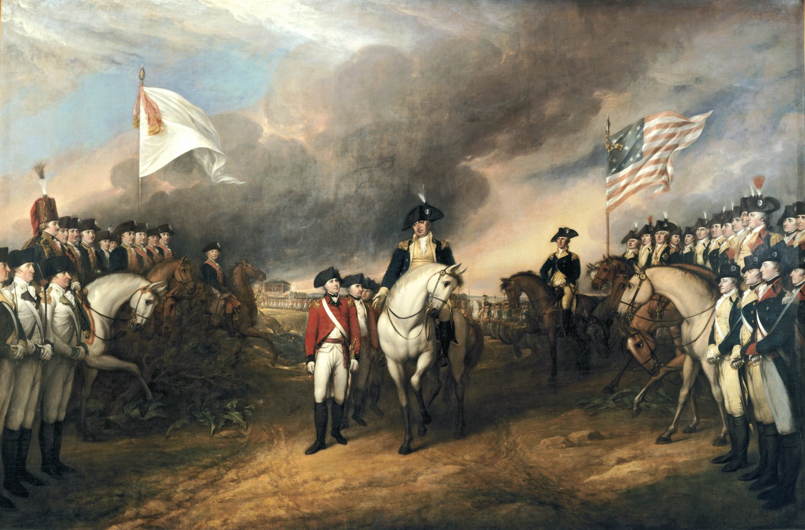 John Trumbull's painting of the British surrender at Yorktown in 1781.